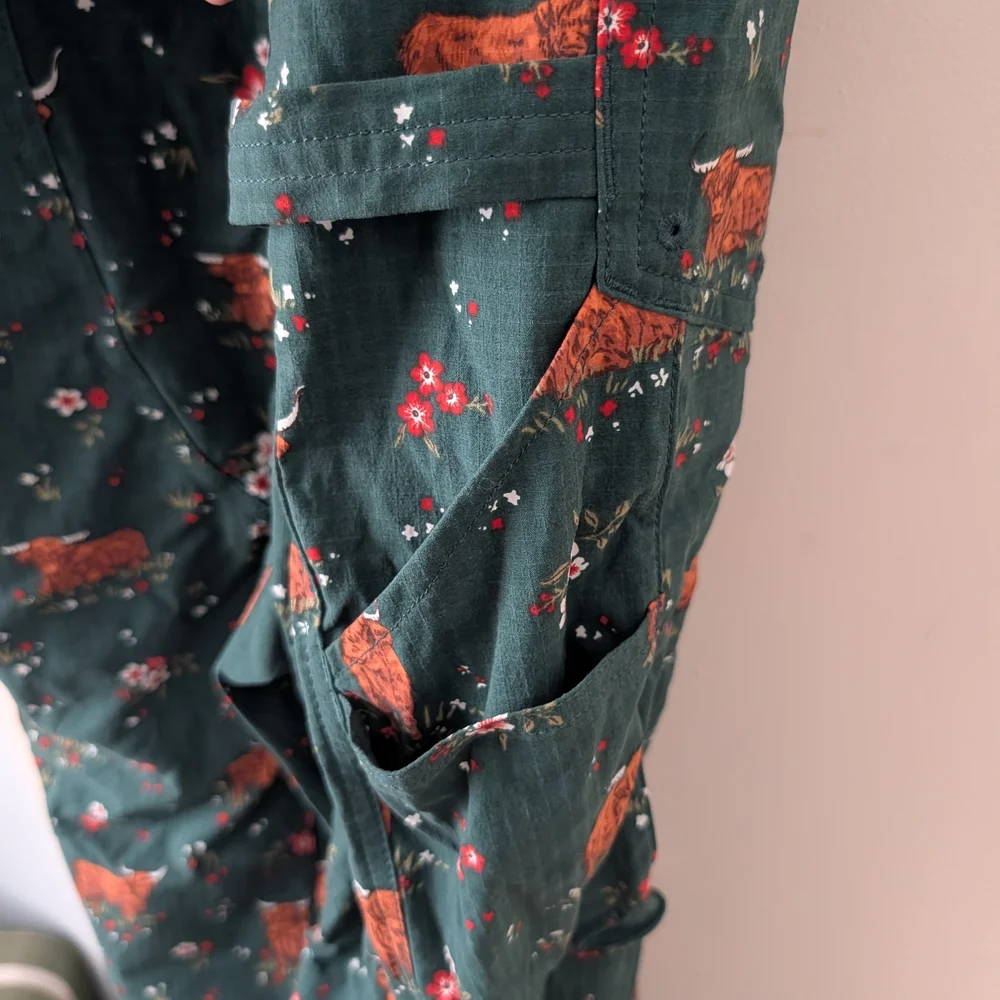 Floral Green Women's Jumpsuit - Picture 7 of 7
